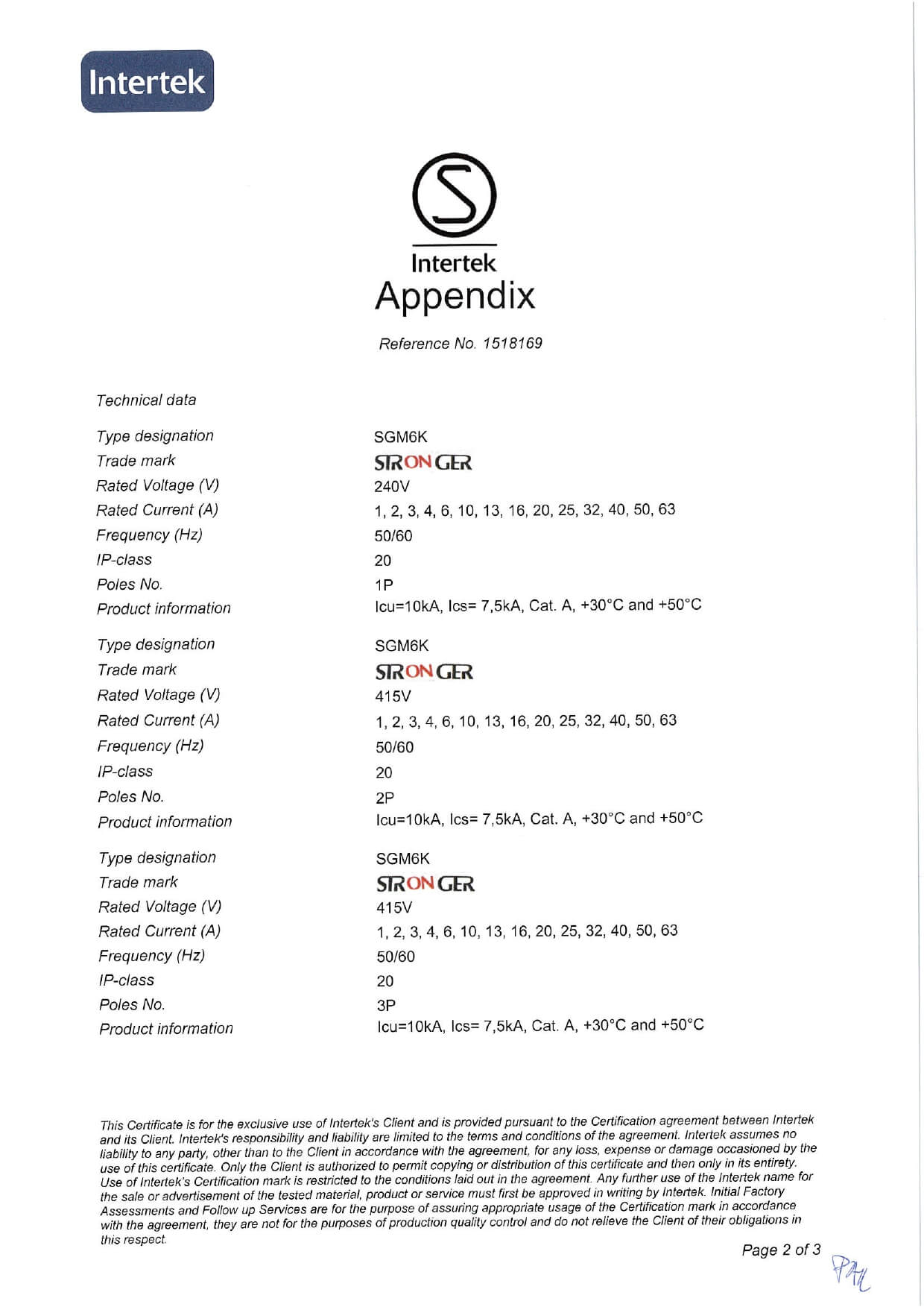 SEMKO interruptor termomagnético SGM6K