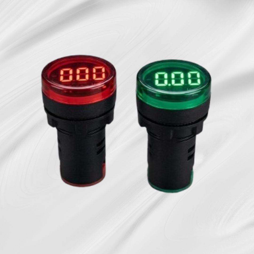 LAMPARA VOLTIMETRO CON LUZ INDICADORA LED
